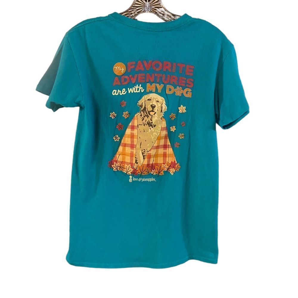 My favorite adventures are with my dog!  love & pineapples T-Shirt